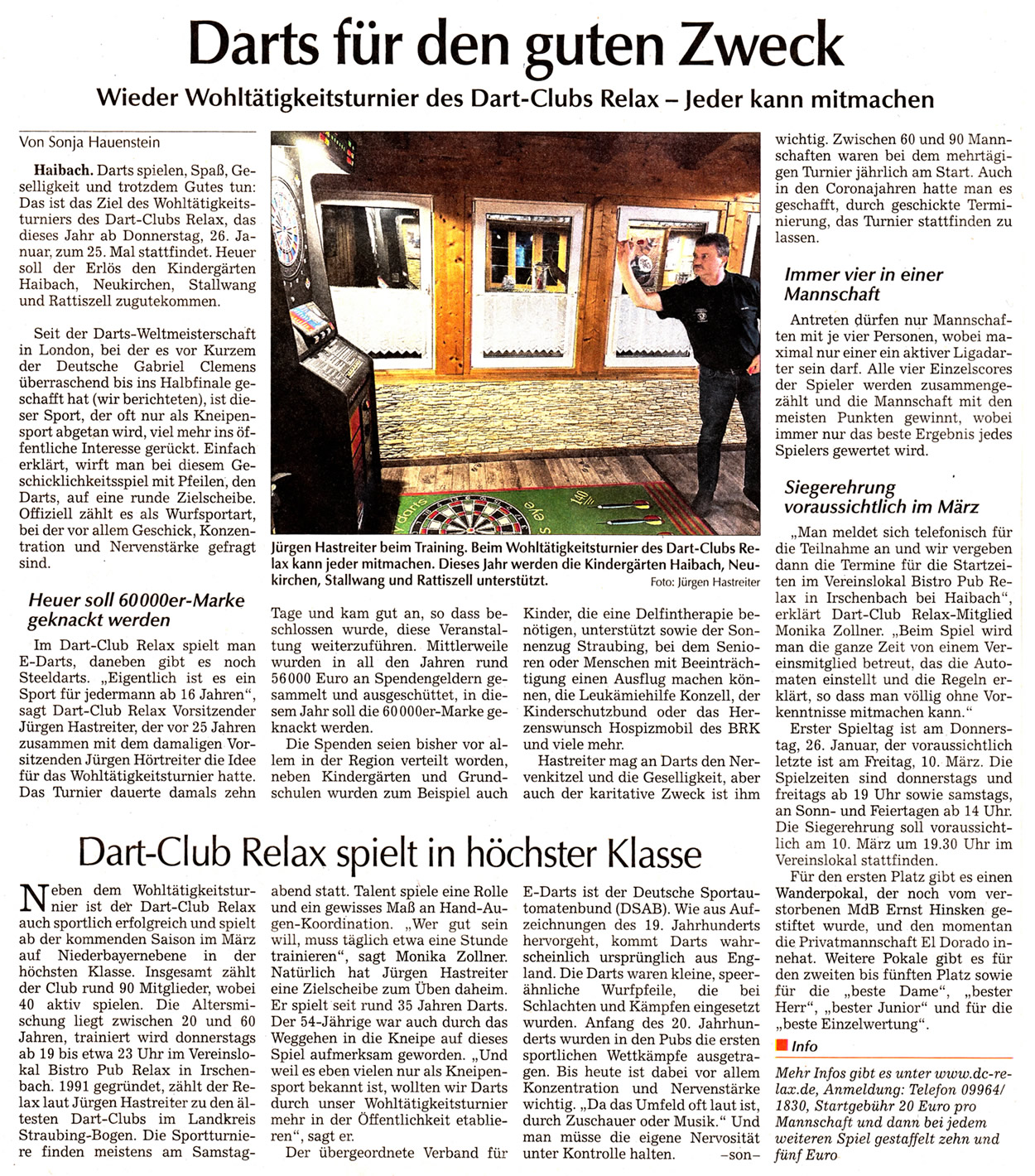 Zeitungsartikel vom 14.01.2023 Zeitungsartikel vom 14.01.2023